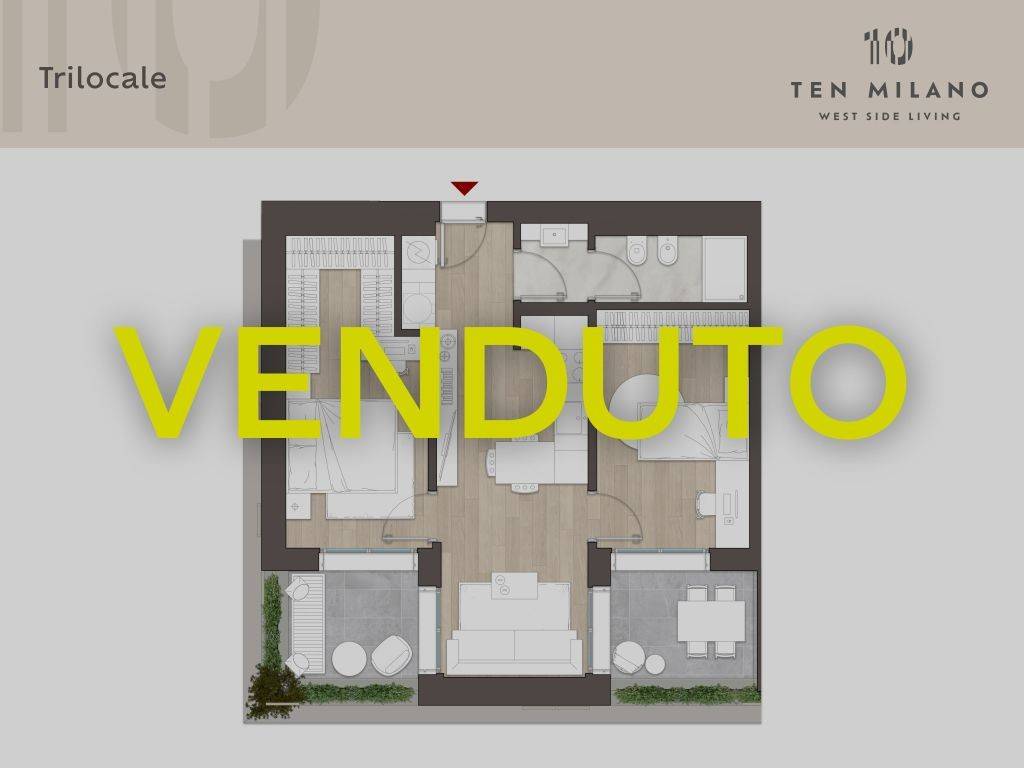 appartamento in vendita a Milano in zona Baggio