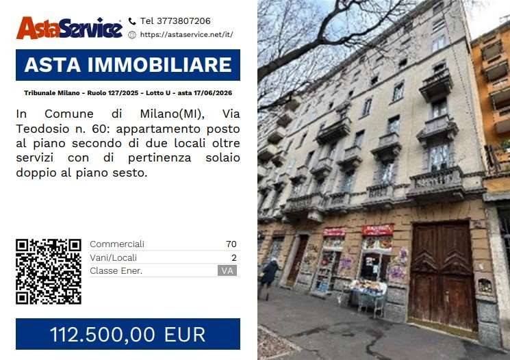 appartamento in vendita a Milano in zona Casoretto