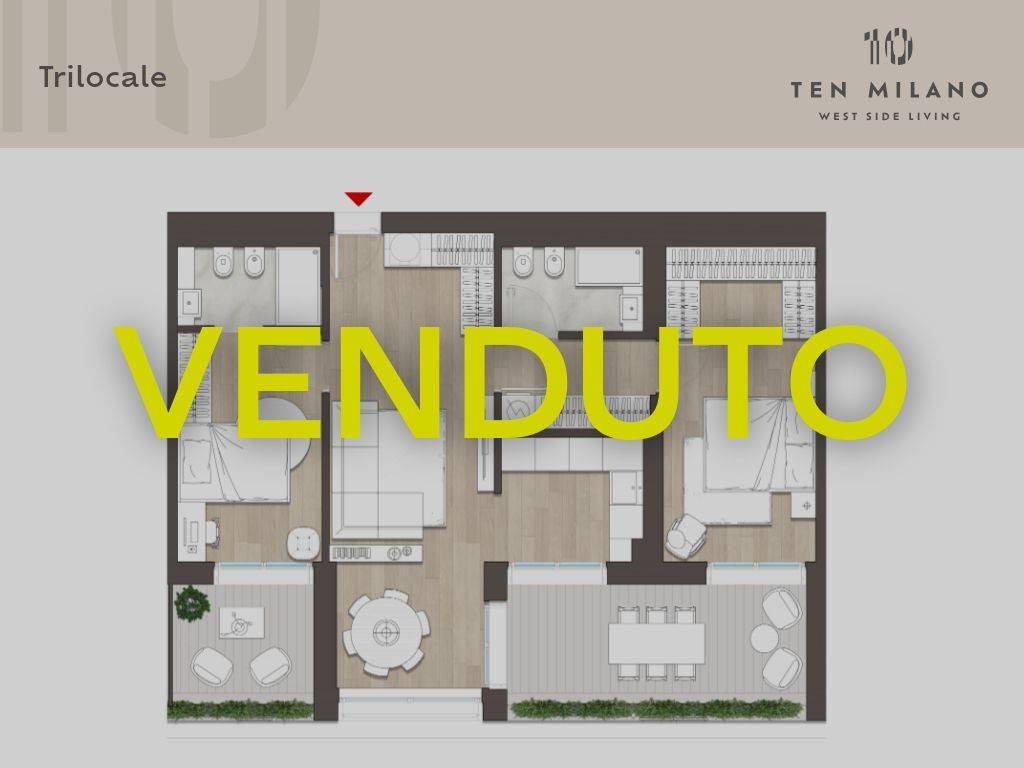 appartamento in vendita a Milano in zona Baggio