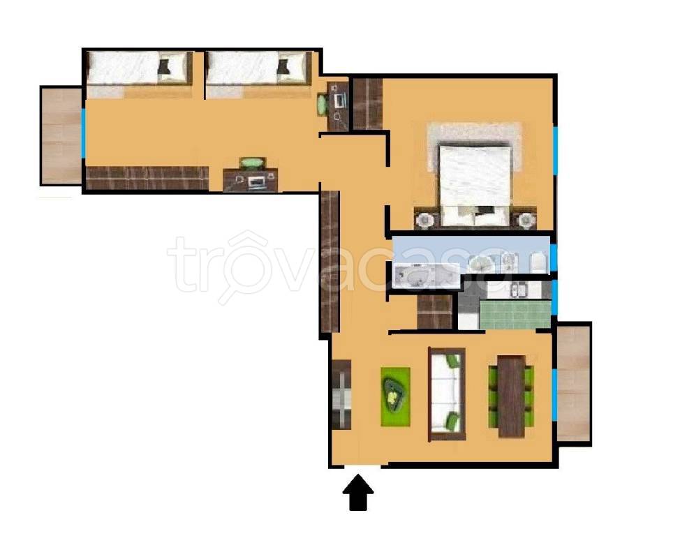 appartamento in vendita a Milano in zona Baggio