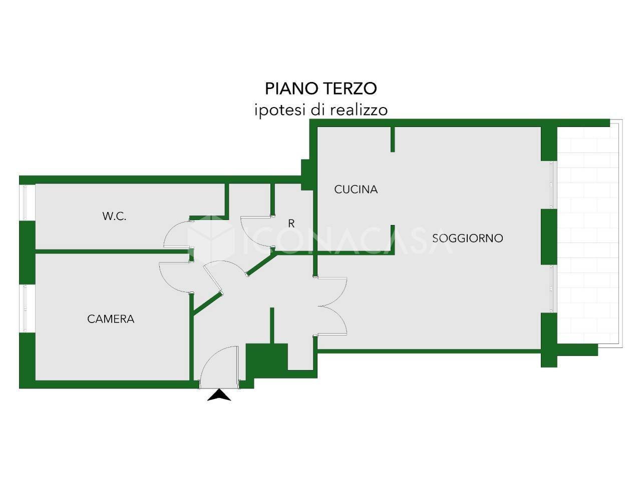 appartamento in vendita a Milano in zona Casoretto
