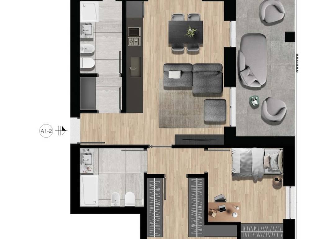 appartamento in vendita a Milano in zona Barona