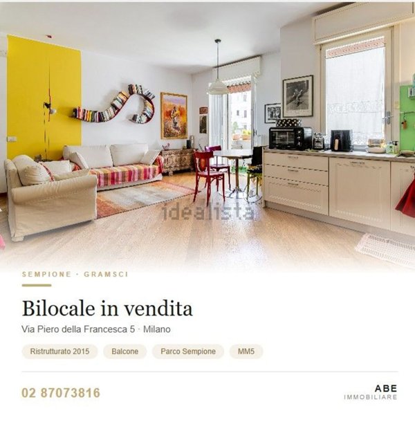appartamento in vendita a Milano in zona Sempione