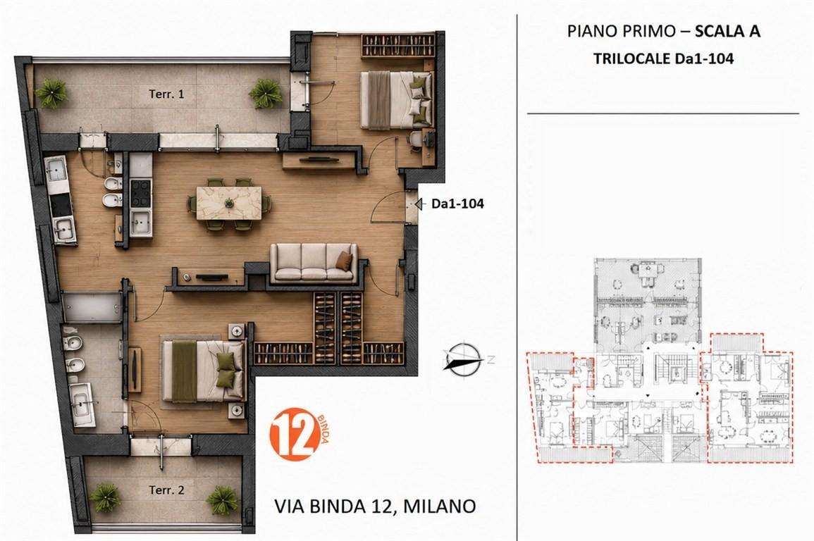 appartamento in vendita a Milano