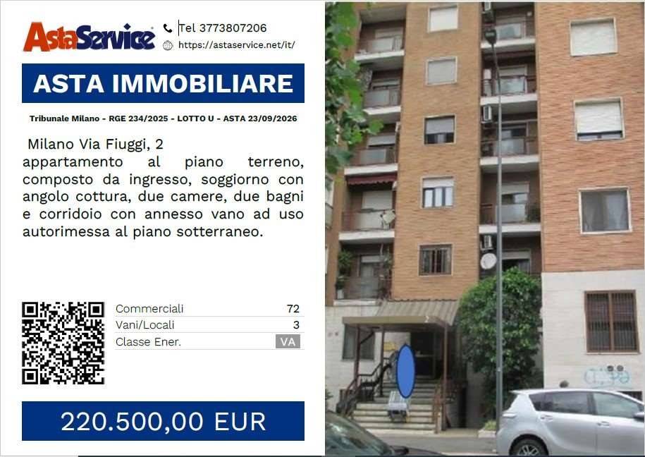 appartamento in vendita a Milano