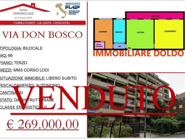 appartamento in vendita a Milano in zona Piazzale Lodi