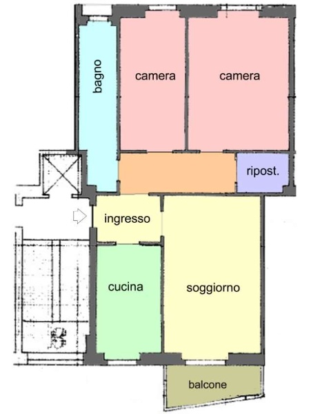 appartamento in vendita a Milano in zona Baggio