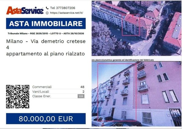 appartamento in vendita a Milano in zona Villapizzone