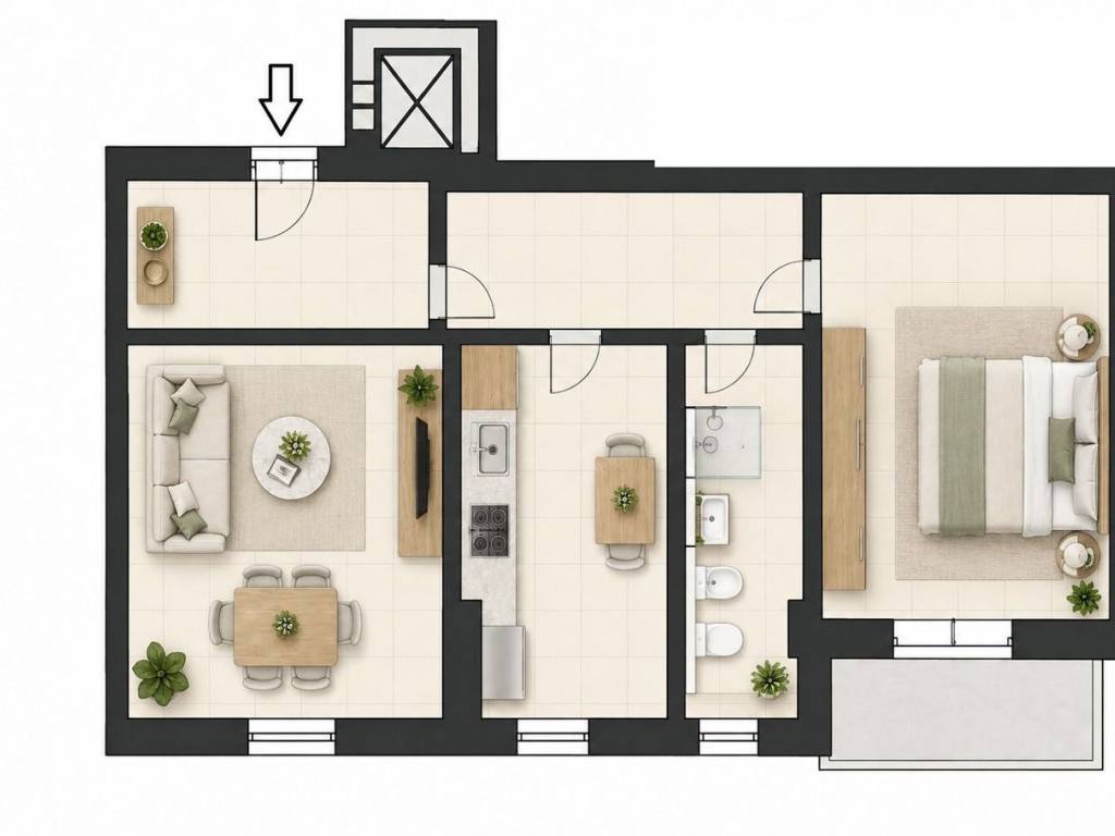 appartamento in vendita a Milano in zona Maggiolina