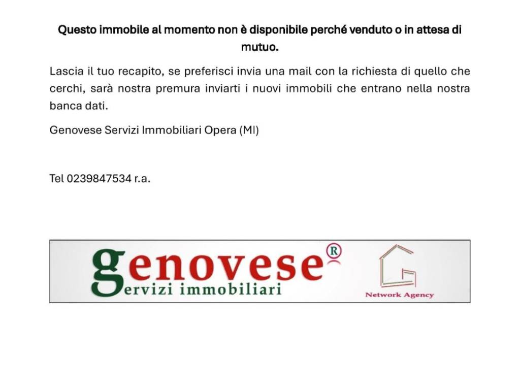 appartamento in vendita ad Opera
