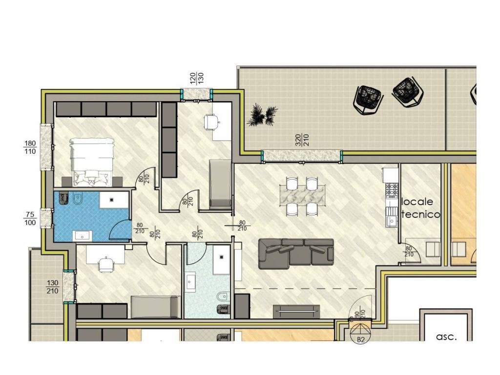 appartamento in vendita a Paderno Dugnano in zona Palazzolo Milanese