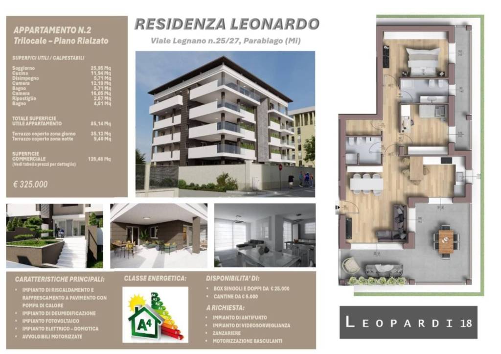 appartamento in vendita a Parabiago
