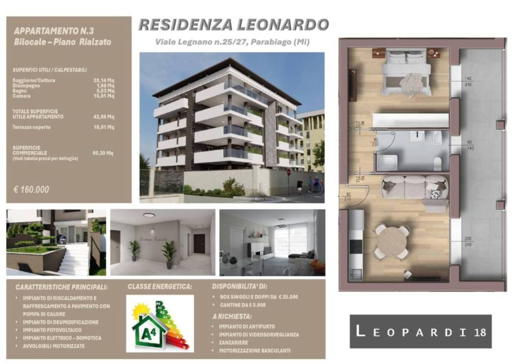appartamento in vendita a Parabiago