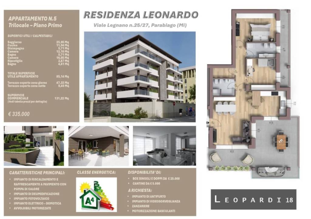 appartamento in vendita a Parabiago