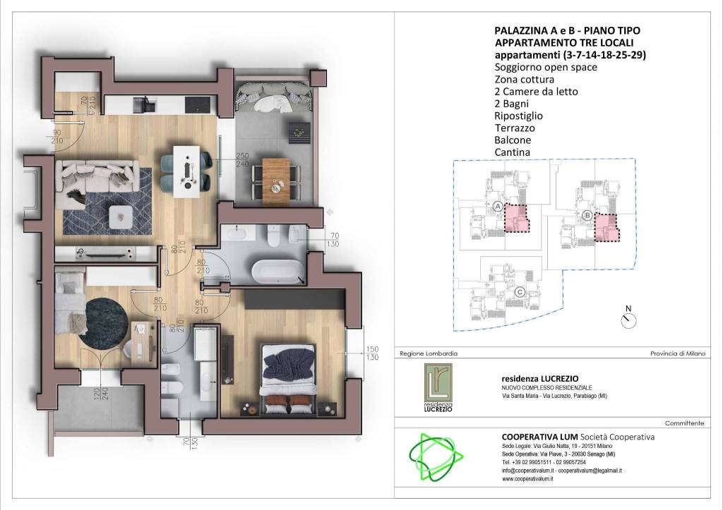 appartamento in vendita a Parabiago