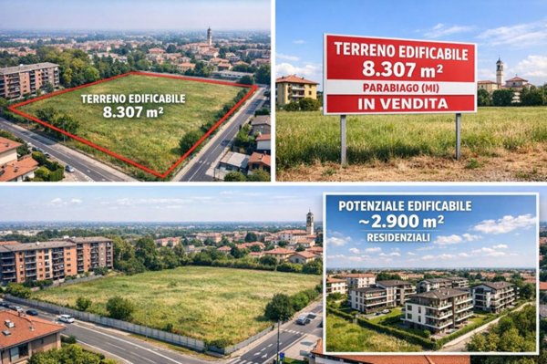terreno edificabile in vendita a Parabiago