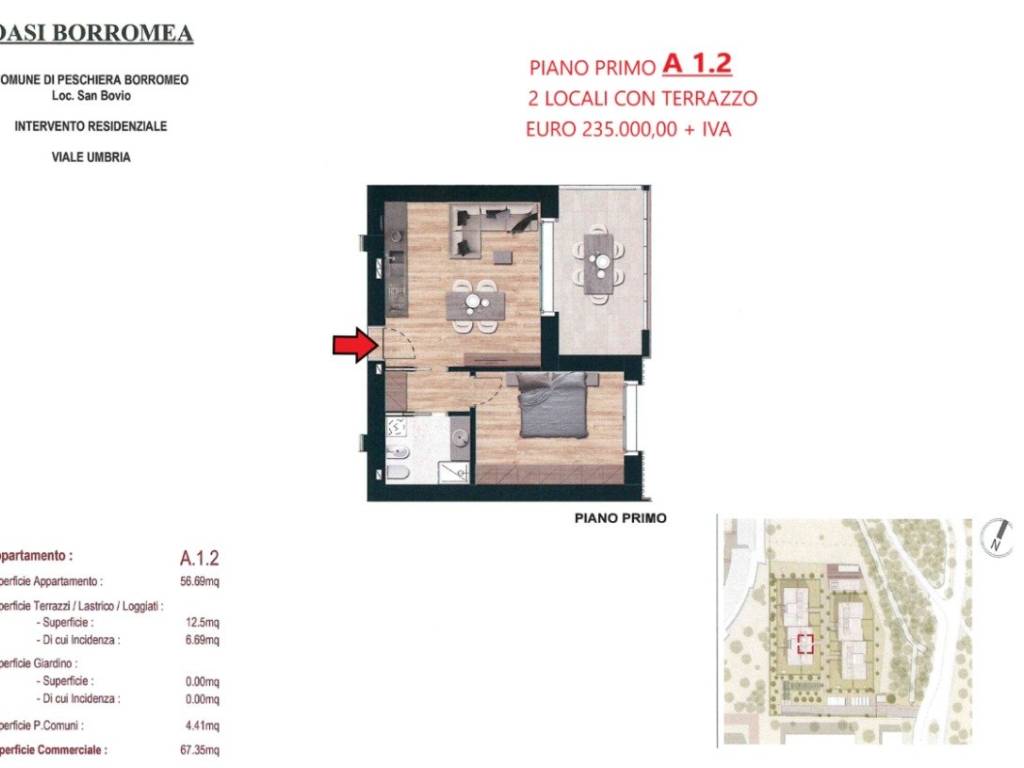 appartamento in vendita a Peschiera Borromeo in zona San Bovio