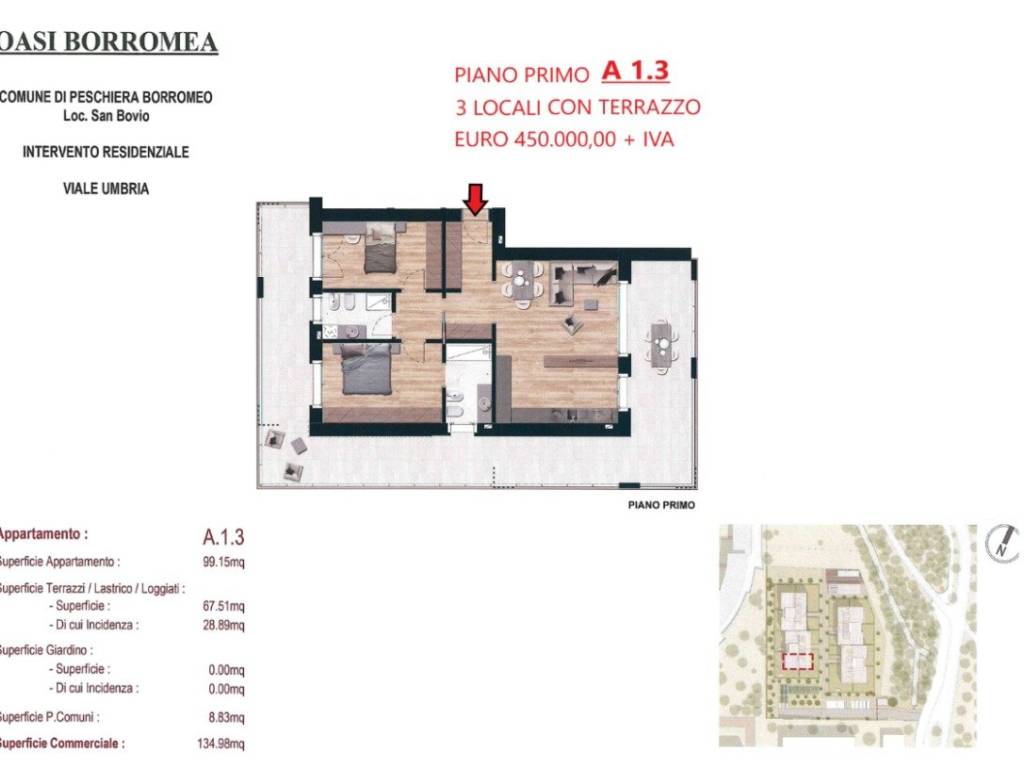 appartamento in vendita a Peschiera Borromeo in zona San Bovio