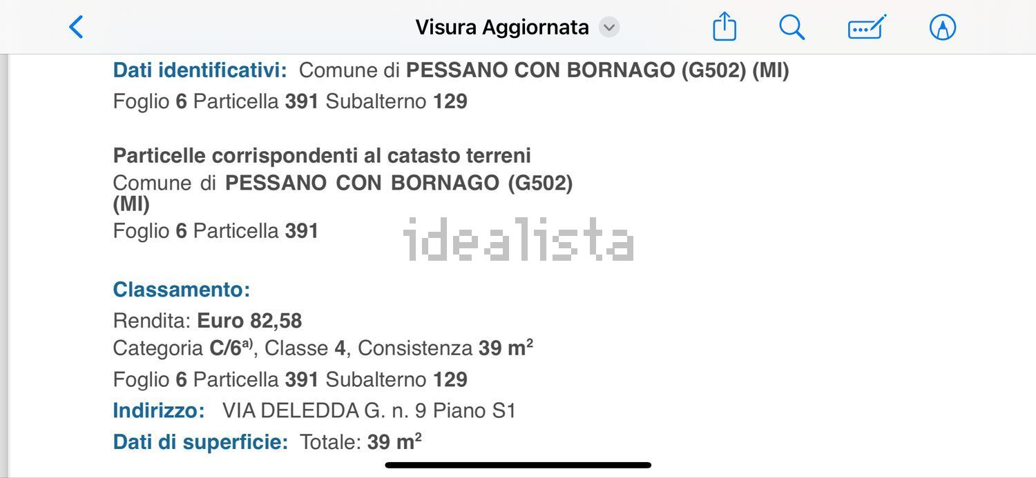 locale di sgombero in vendita a Pessano con Bornago