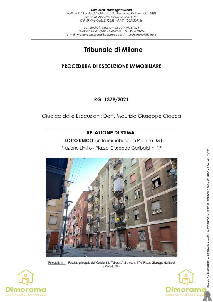 appartamento in vendita a Pioltello in zona Limito
