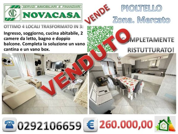 appartamento in vendita a Pioltello