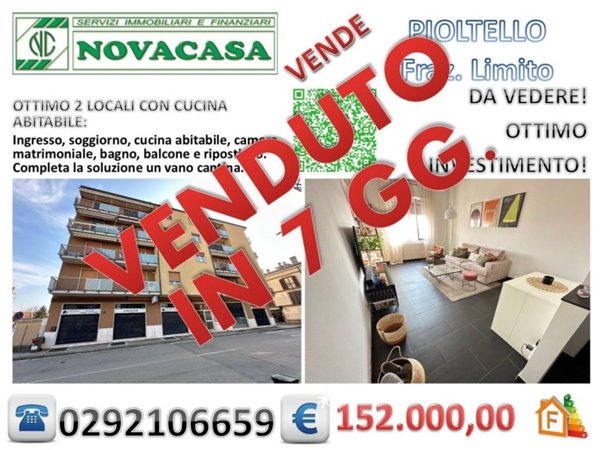 appartamento in vendita a Pioltello in zona Seggiano