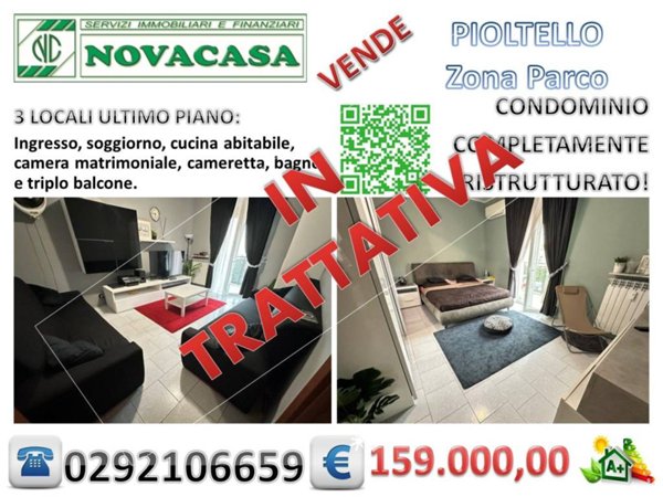 appartamento in vendita a Pioltello in zona Limito