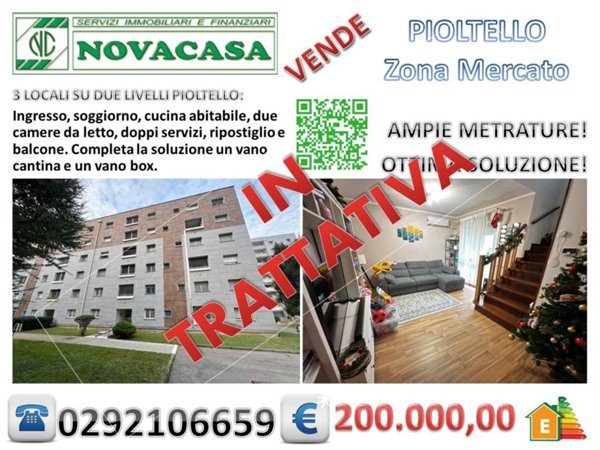 appartamento in vendita a Pioltello in zona Limito