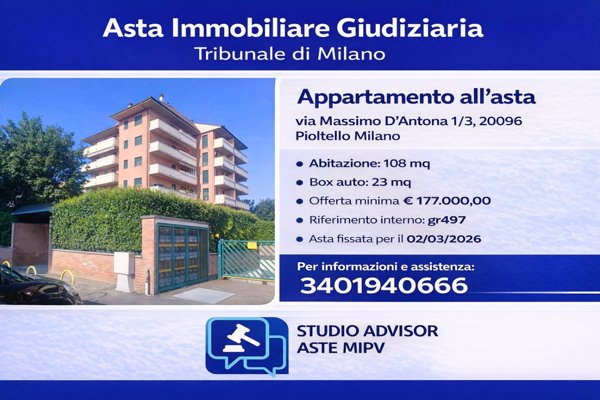 appartamento in vendita a Pioltello
