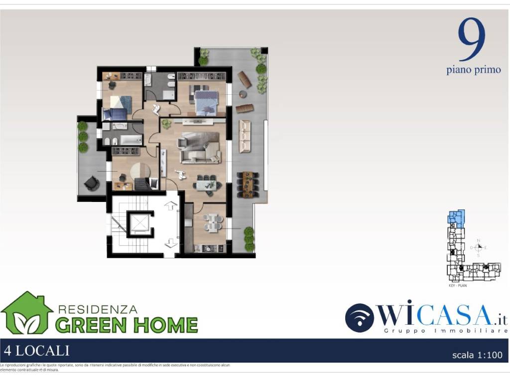 appartamento in vendita a Pioltello