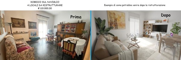 appartamento in vendita a Robecco sul Naviglio
