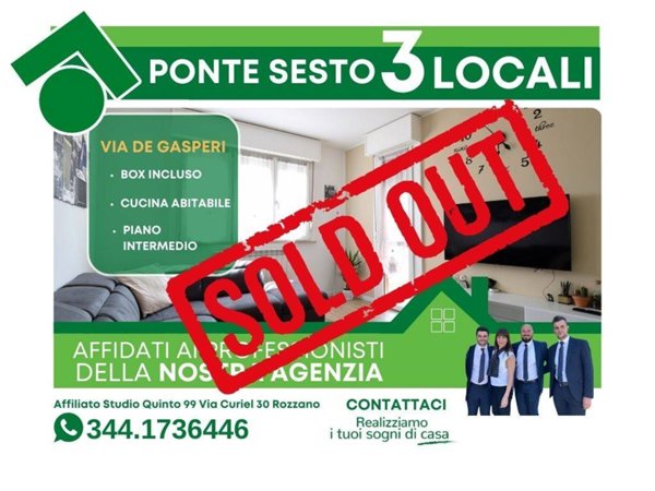 appartamento in vendita a Rozzano in zona Pontesesto