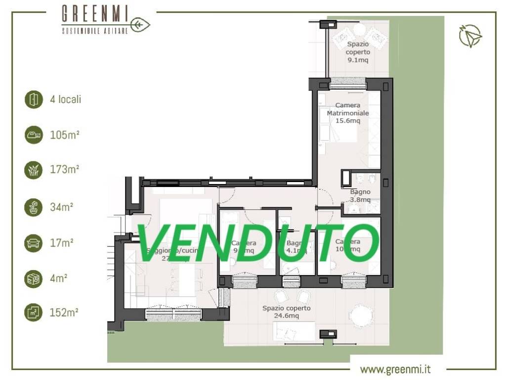 appartamento in vendita a Rozzano