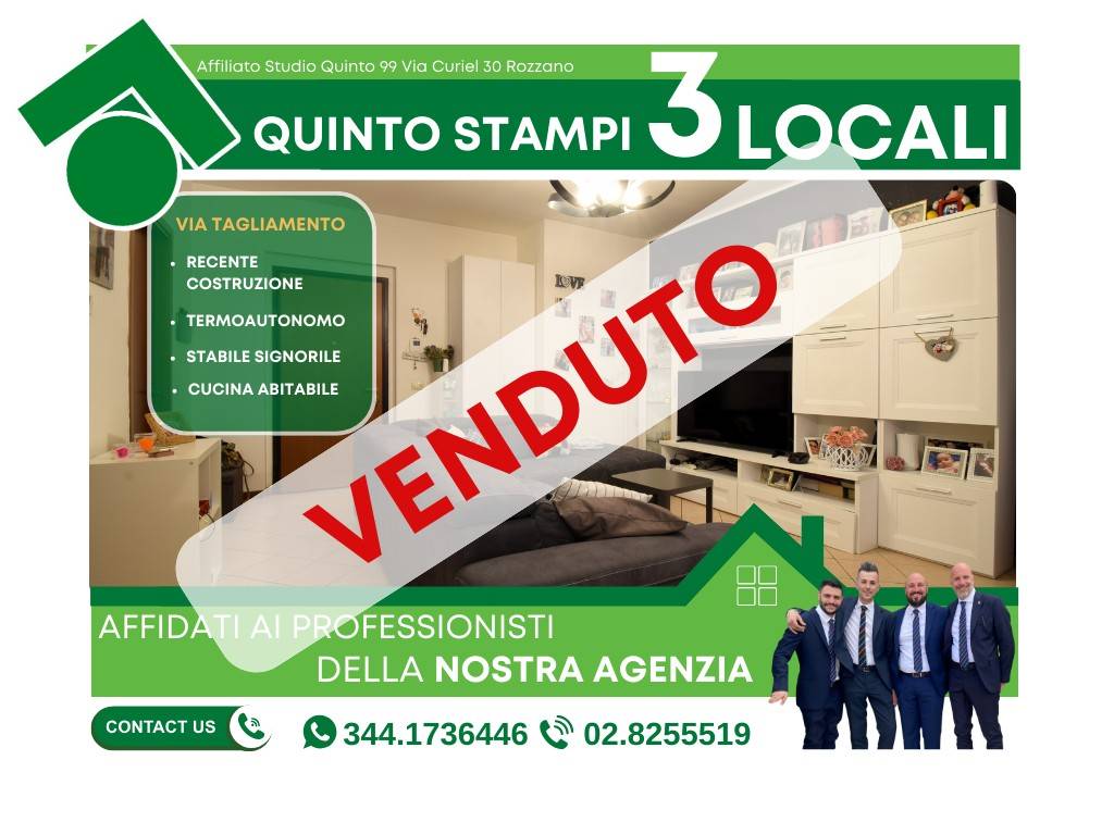 appartamento in vendita a Rozzano in zona Quinto Stampi