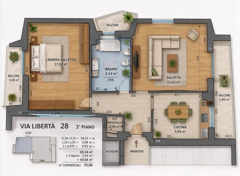 appartamento in vendita a San Donato Milanese