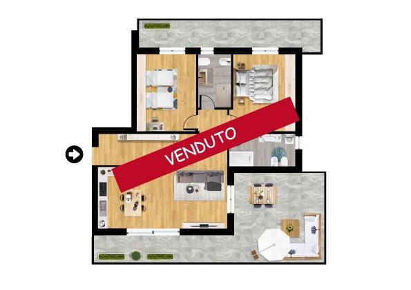 appartamento in vendita a San Giorgio su Legnano
