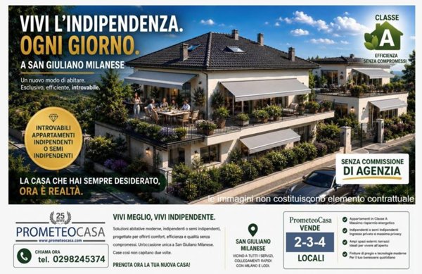 appartamento in vendita a San Giuliano Milanese