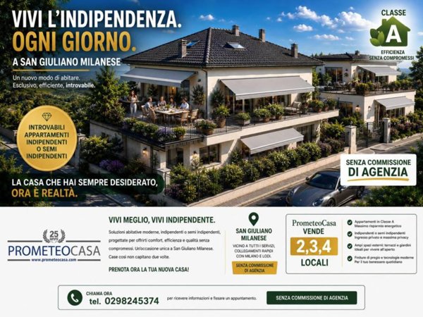 appartamento in vendita a San Giuliano Milanese in zona Borgolombardo