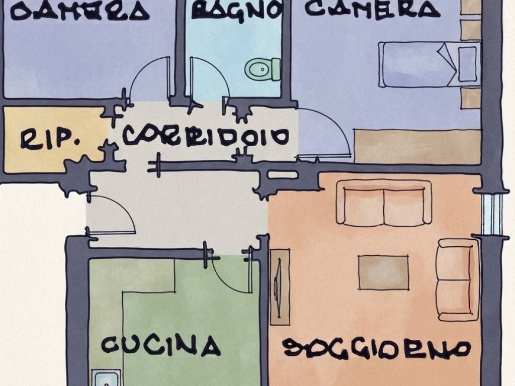 appartamento in vendita a San Zenone al Lambro