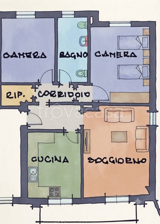 appartamento in vendita a San Zenone al Lambro