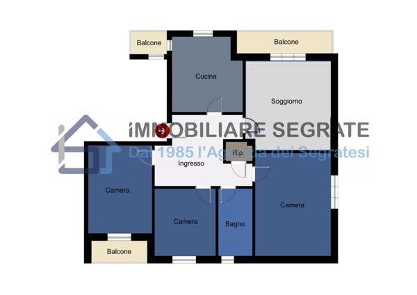 appartamento in vendita a Segrate in zona Redecesio