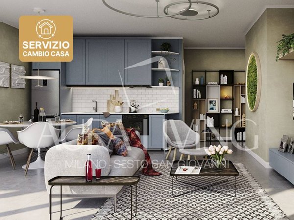 appartamento in vendita a Sesto San Giovanni in zona Pelucca/Villaggio Falck