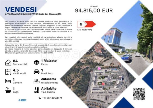appartamento in vendita a Sesto San Giovanni