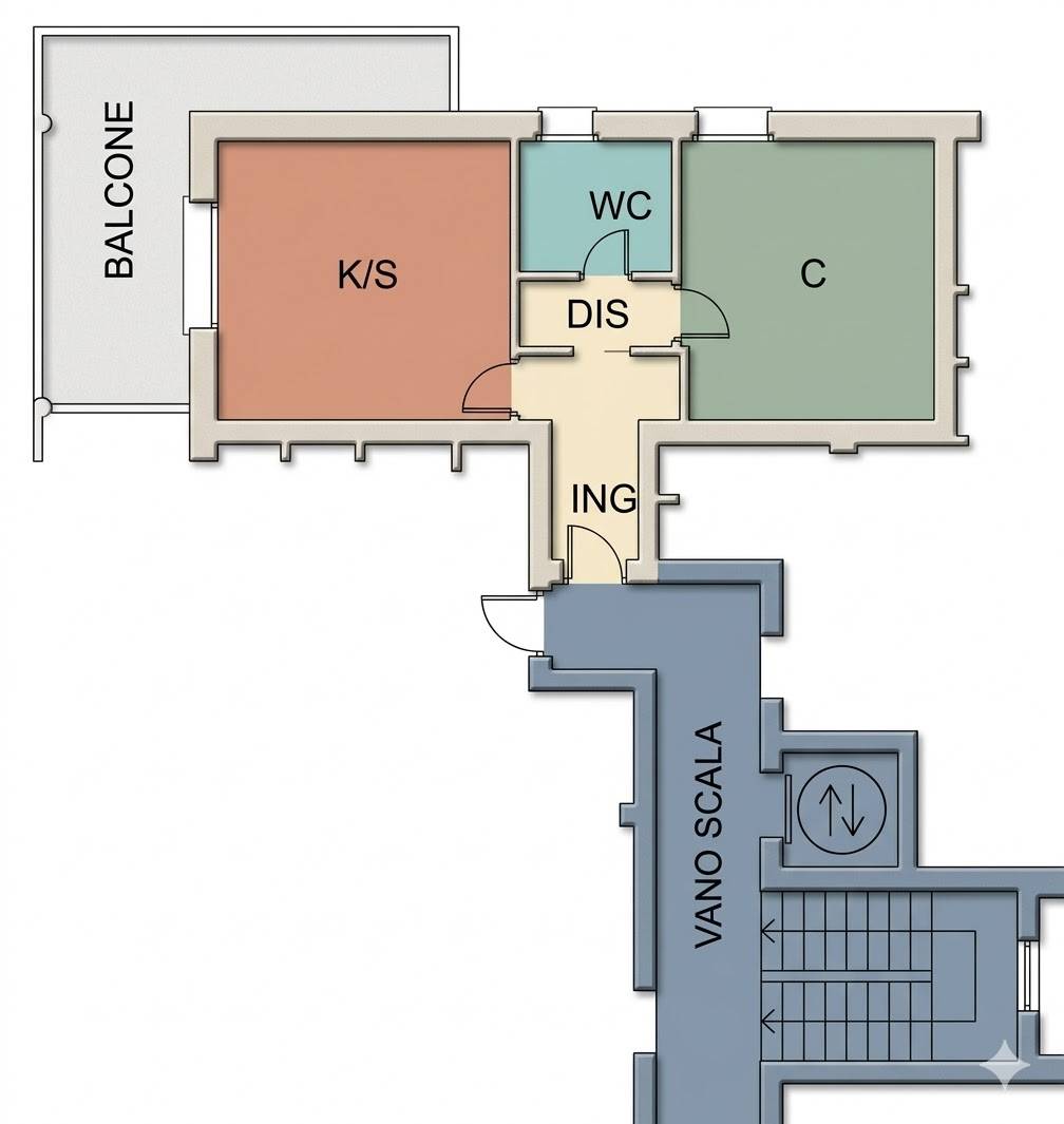 appartamento in vendita a Trezzano Rosa