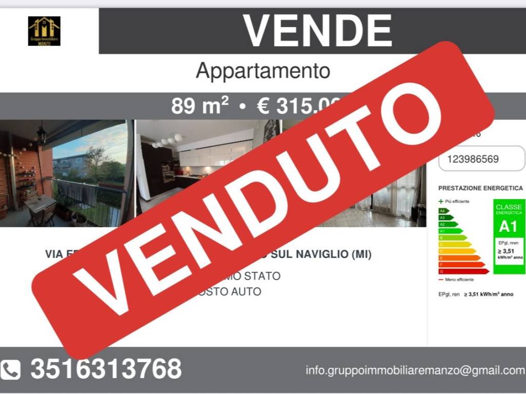 appartamento in vendita a Trezzano sul Naviglio