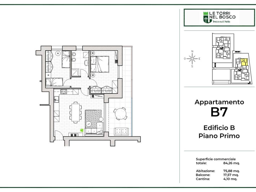 appartamento in vendita a Trezzo sull'Adda