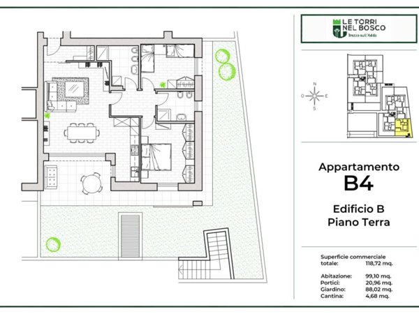 appartamento in vendita a Trezzo sull'Adda