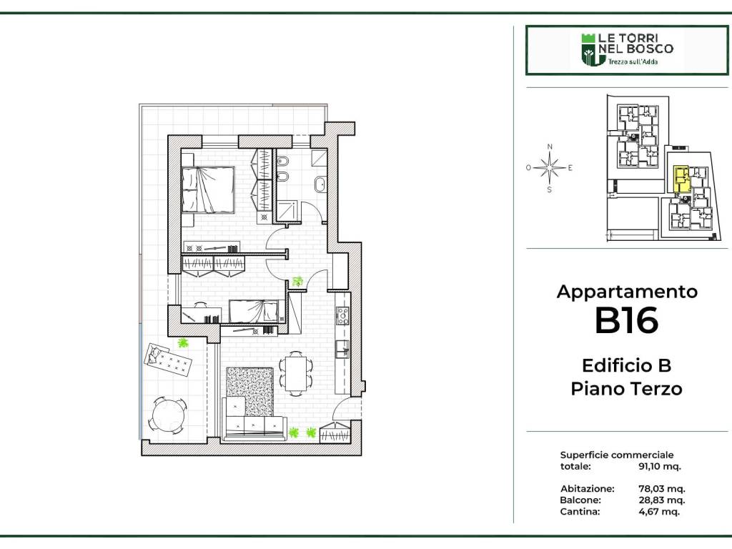 appartamento in vendita a Trezzo sull'Adda