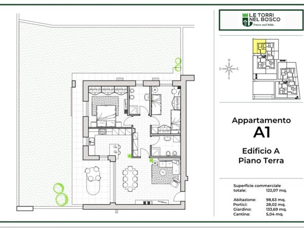 appartamento in vendita a Trezzo sull'Adda