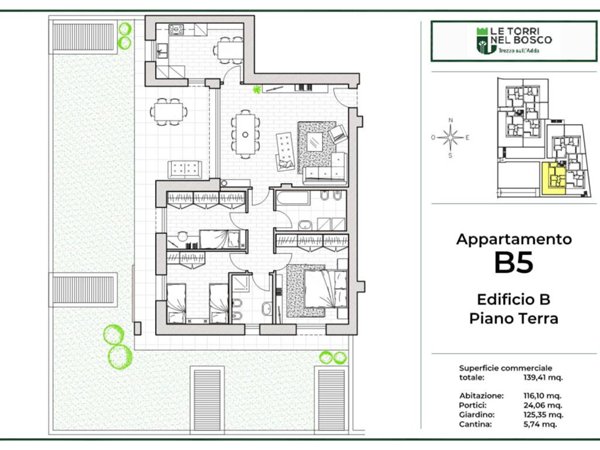 appartamento in vendita a Trezzo sull'Adda